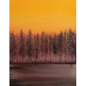 Irtiza Kazmi, 18 x 24 inches, Acrylics on Canvas, Landscape Painting, AC-IRTK-072